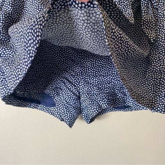 Vineyard Vines Blue White Polka Dot Scallop Dot Tie Skort - Picture 3 of 6